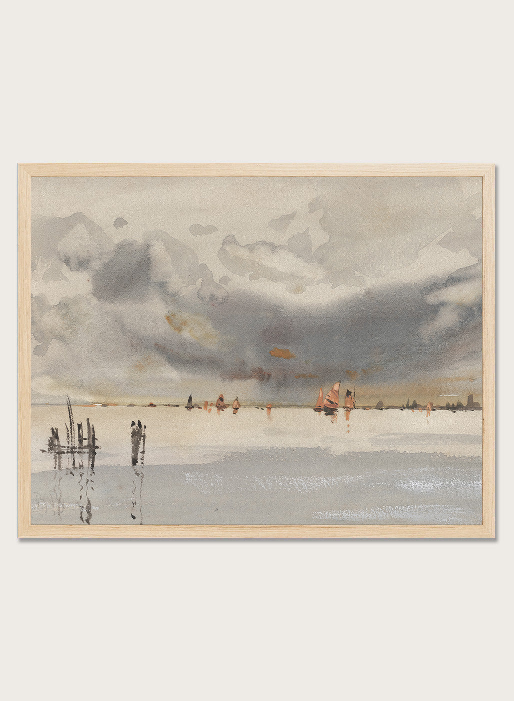 "Evening on the Lagoon, Venice" Art Print