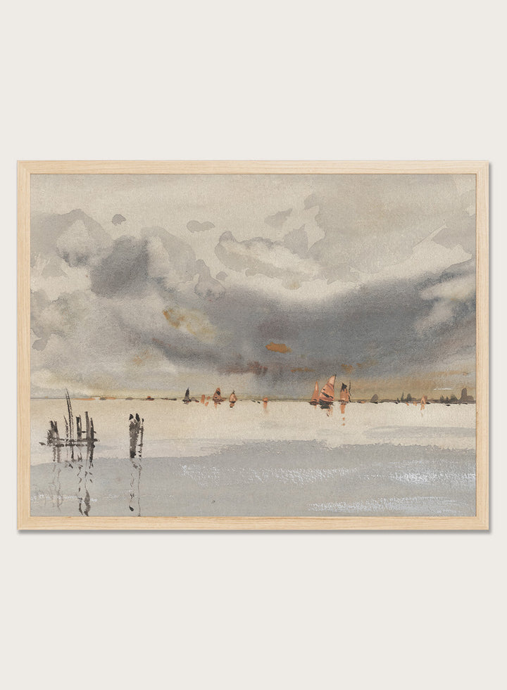 "Evening on the Lagoon, Venice" Art Print