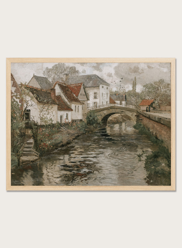 "Small Town Near La Panne, Belgium" Art Print