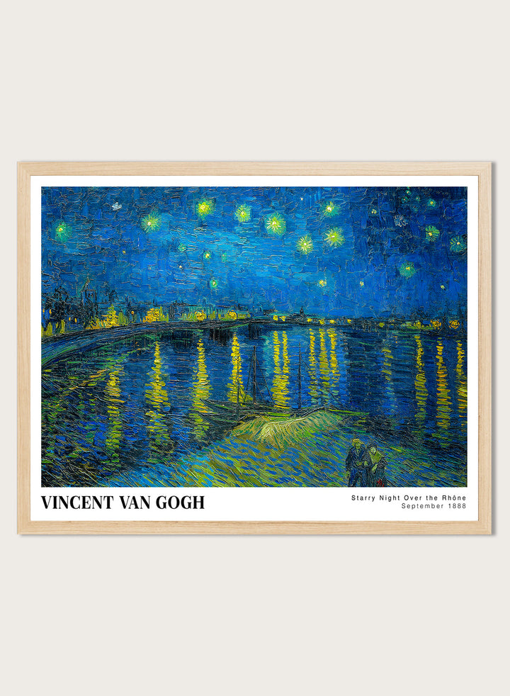 Van Gogh Night Over the Rhone 1888 Art Print