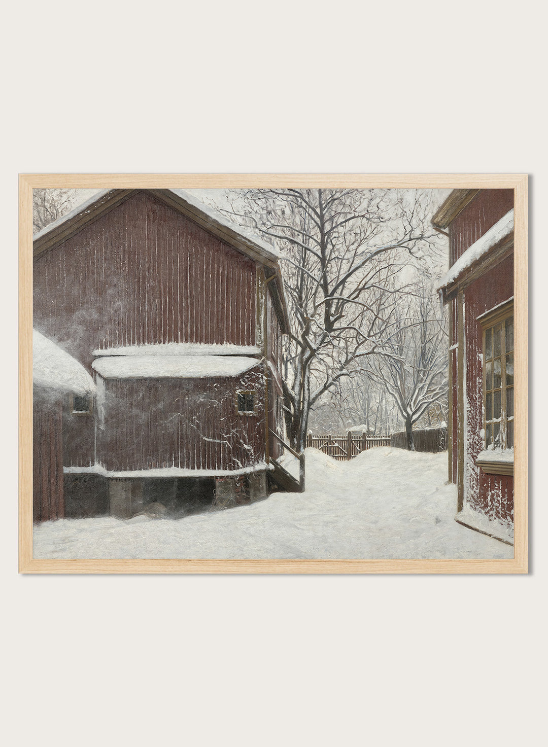 "Snefokk i Majorstuveien 8" Art Print