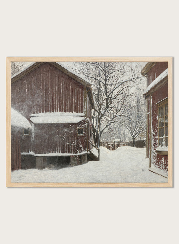 "Snefokk i Majorstuveien 8" Art Print