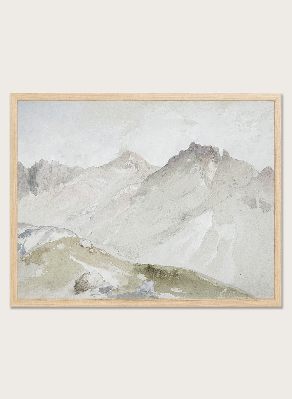 "The Upper End of Little Cottonwood Canyon" Art Print
