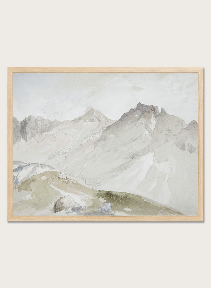"The Upper End of Little Cottonwood Canyon" Art Print