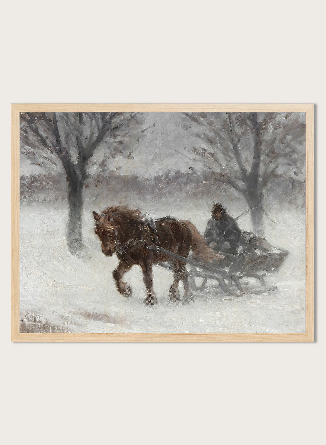 "In Snowfog" Winter Art Print