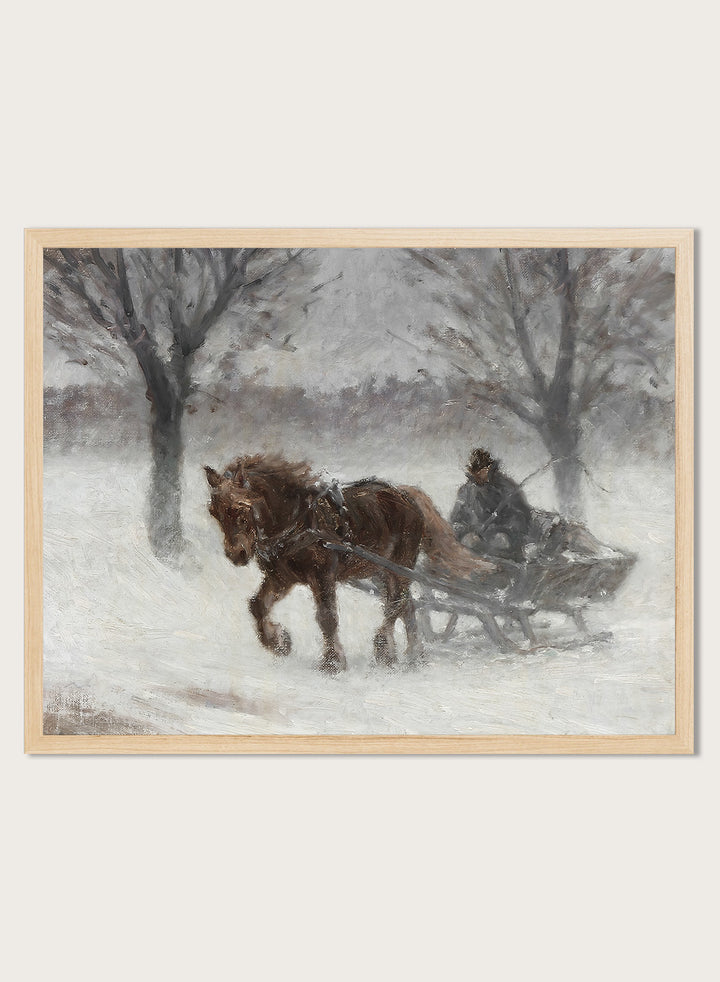 "In Snowfog" Winter Art Print