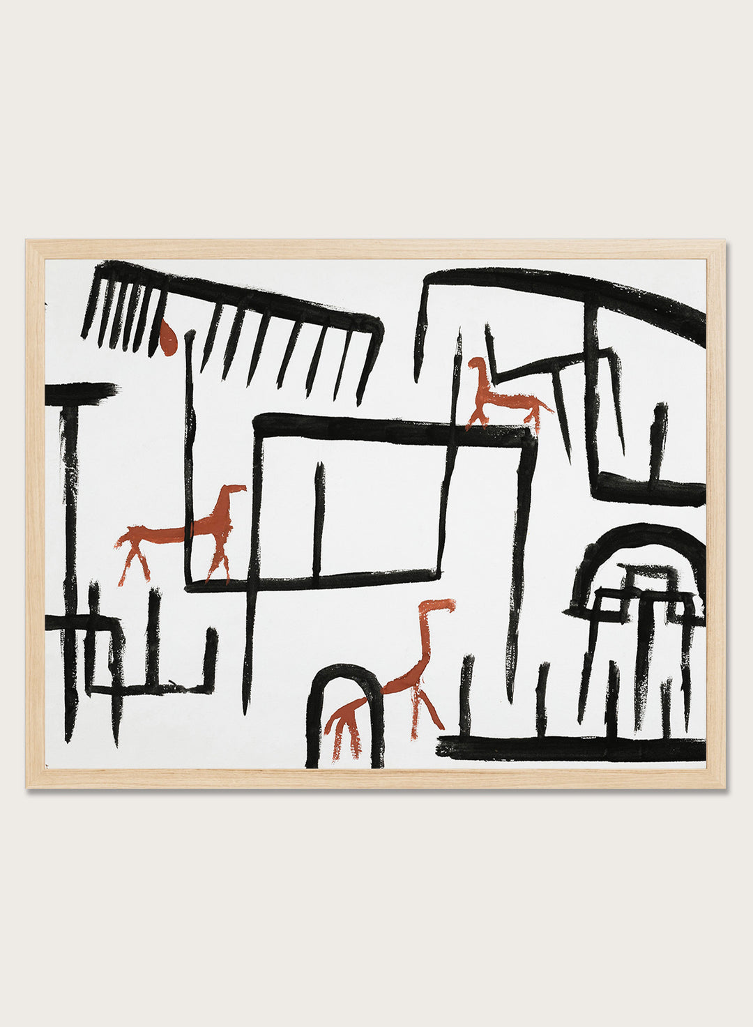 Paul Klee Animals in an Enclosure 1938 Art Print