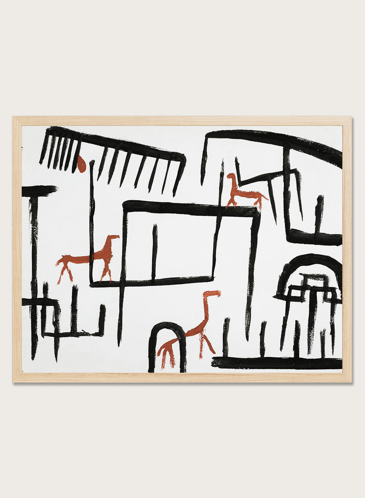 Paul Klee Animals in an Enclosure 1938 Art Print