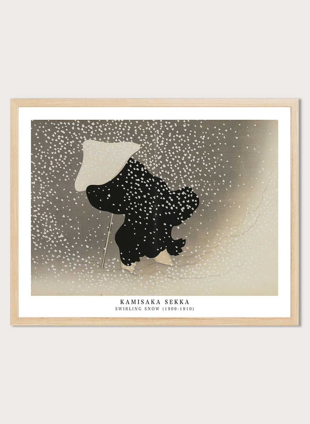 Kamisaka Sekka "Swirling Snow" Art Print