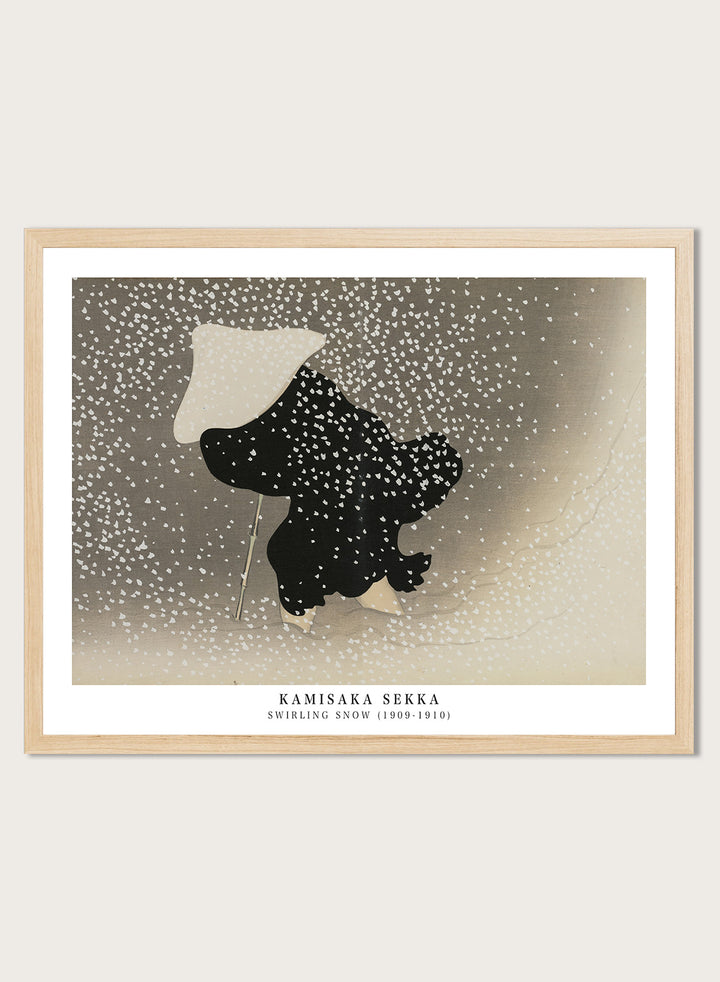 Kamisaka Sekka "Swirling Snow" Art Print