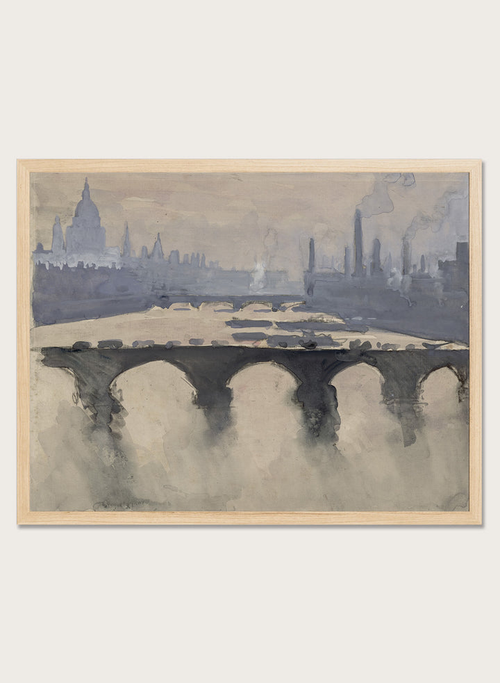 "Out of My London Window" Art Print