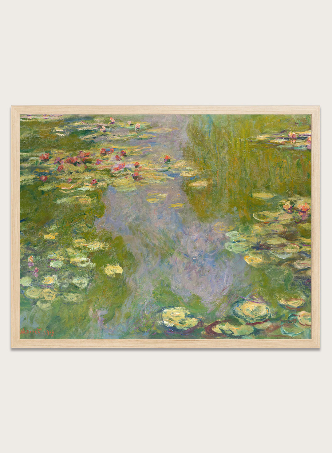 Claude Monet Water Lilies 1919 Art Print