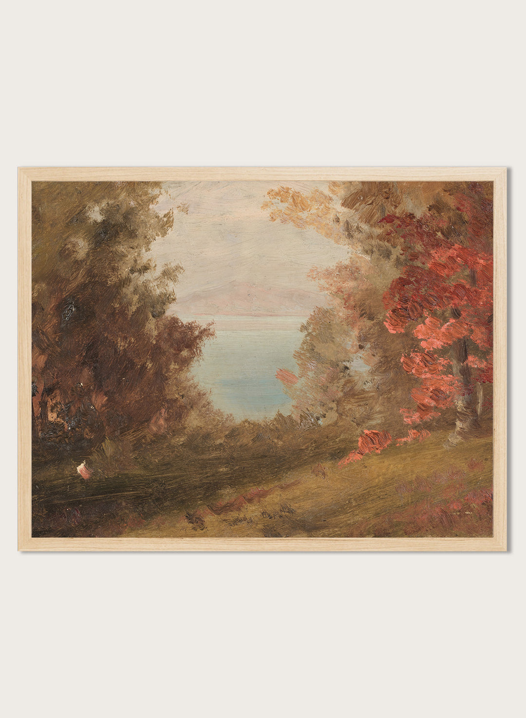 "Woodland Scene in Autumn" Art Print