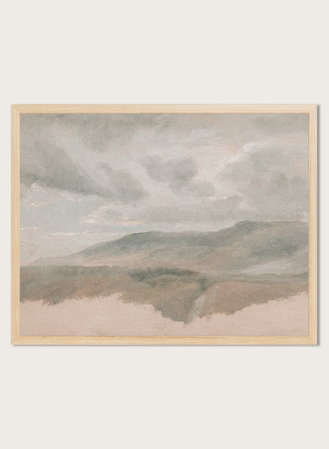 "Landscape Study with Clouds" Art Print