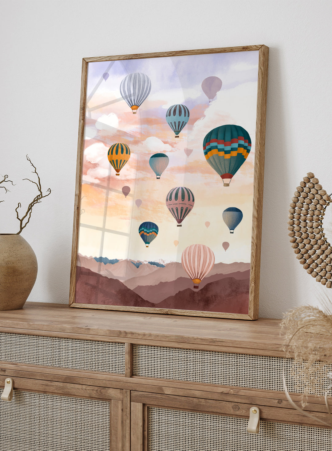 Goed Blauw - Air Balloons Sky Art Print