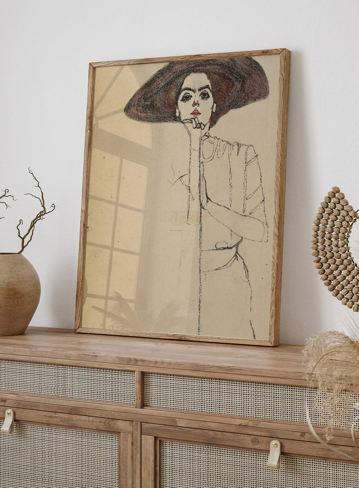 Egon Schiele Portrait of a Woman 1910 Art Print ES06
