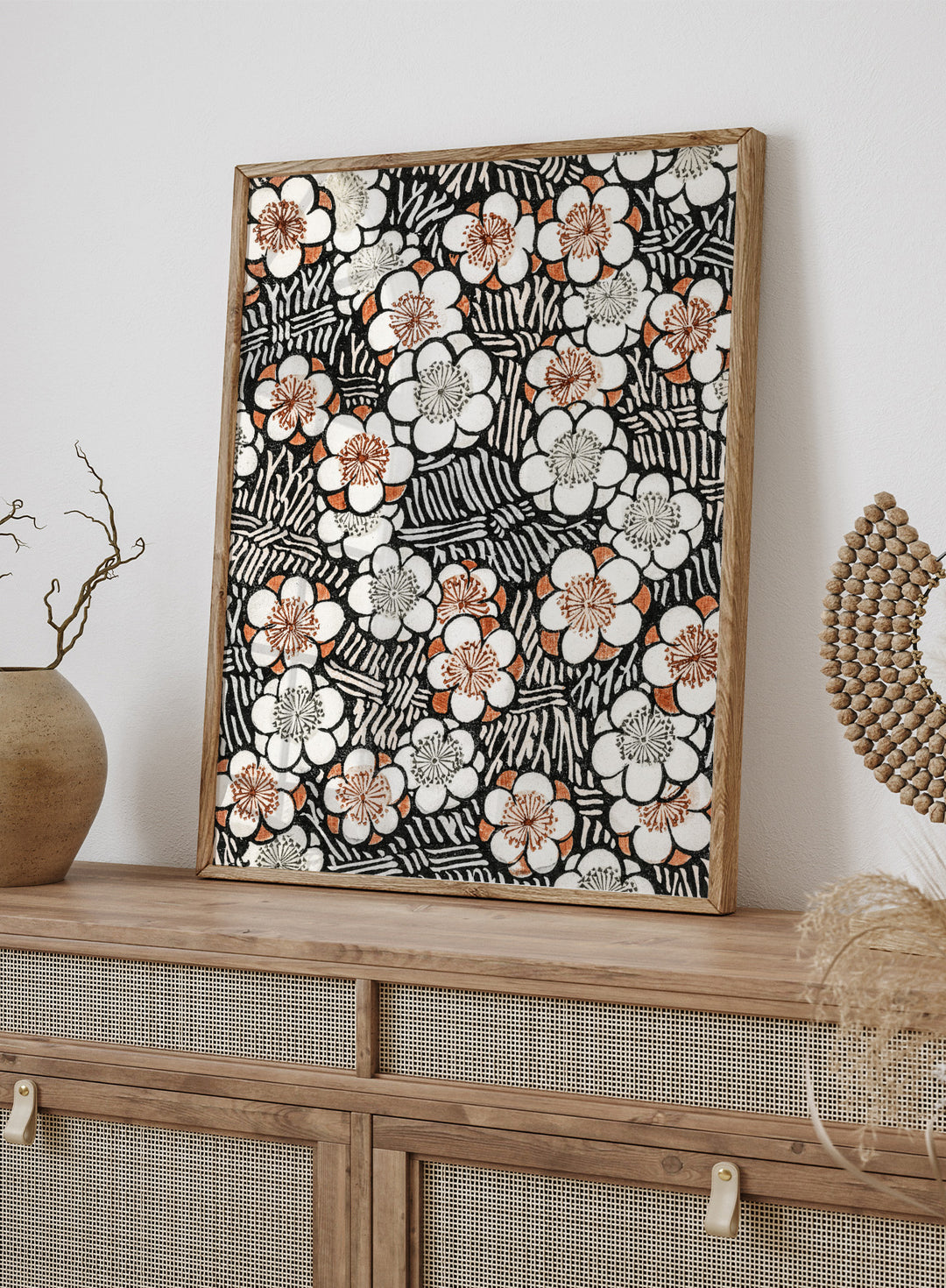 Watanabe Seitei Floral Pattern Art Print