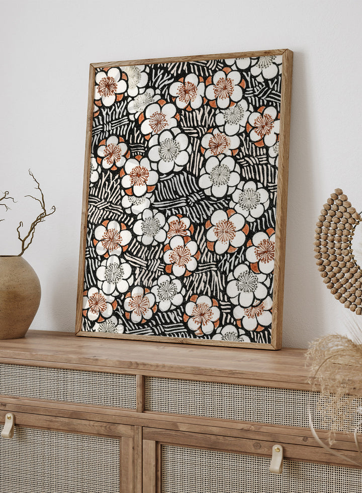 Watanabe Seitei Floral Pattern Art Print