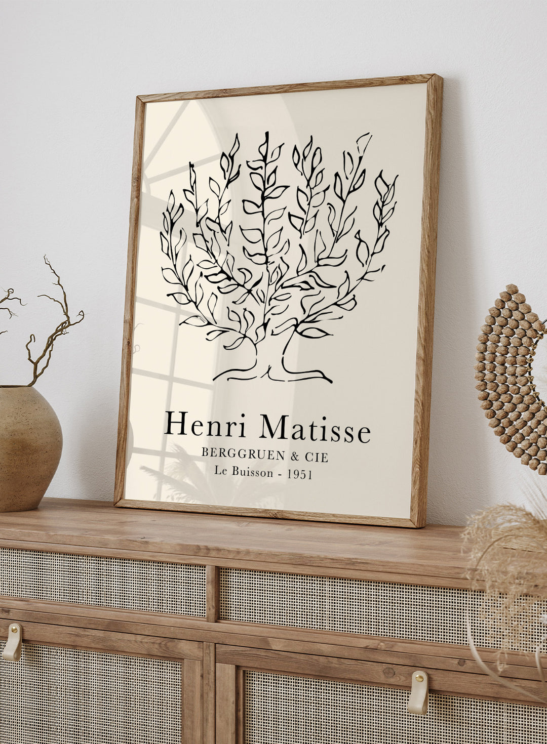 Le Buisson Tree Sketch 1951 by Henri Matisse Print