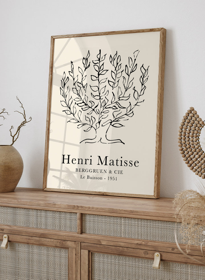 Le Buisson Tree Sketch 1951 by Henri Matisse Print