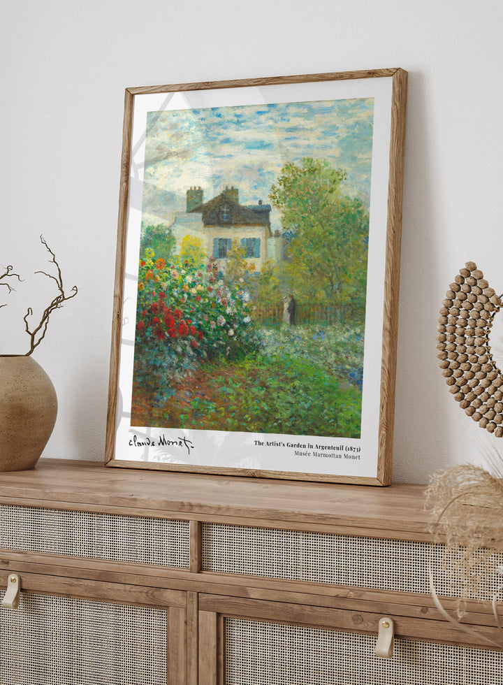 The Artist's Garden in Argenteuil 1873 by Monet Print