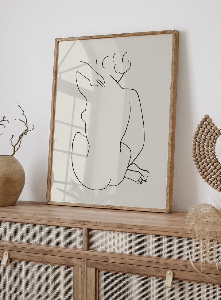 Nude Figure Sketch by Henri Matisse Print