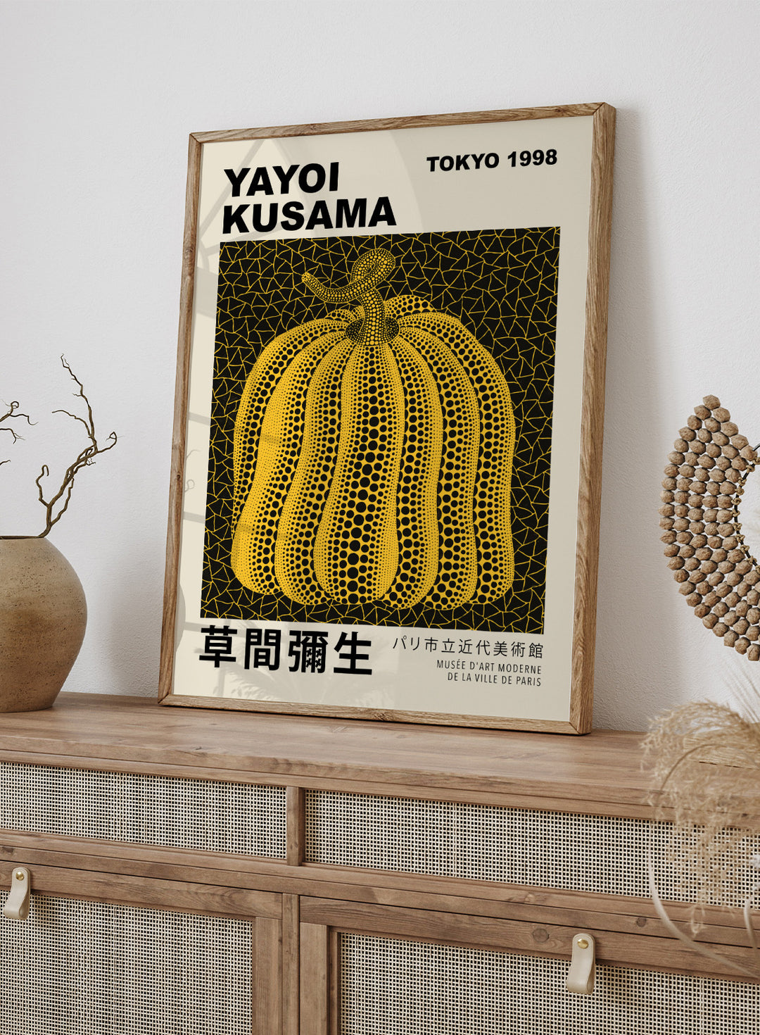 Pumpkin Forever Inspired by Yayoi Kusama Art Print