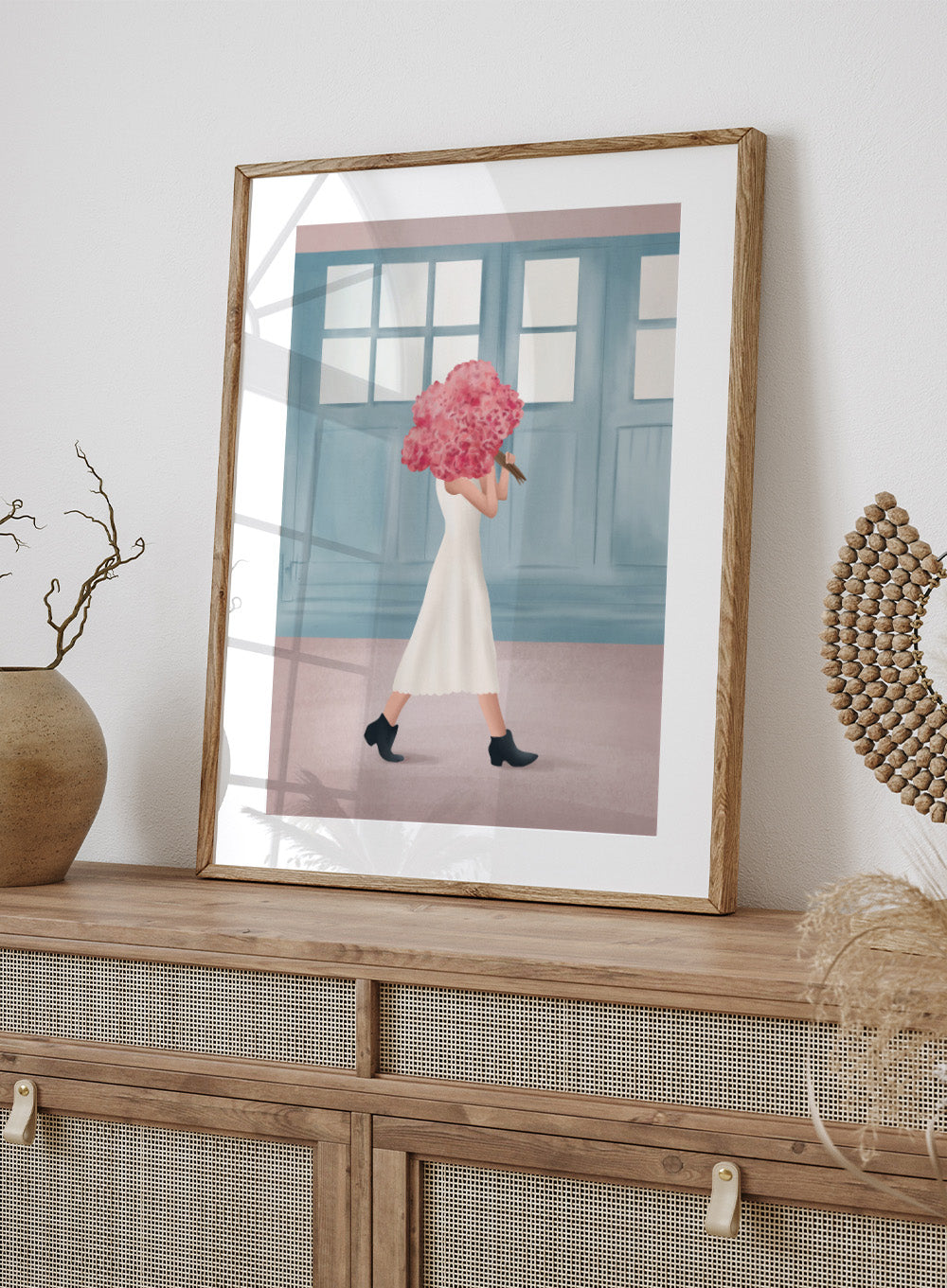 Flowers for You by Flow Line is a modern floral art print celebrating thoughtful gestures and everyday love. A colorful wall poster from the It’s All Love collection.