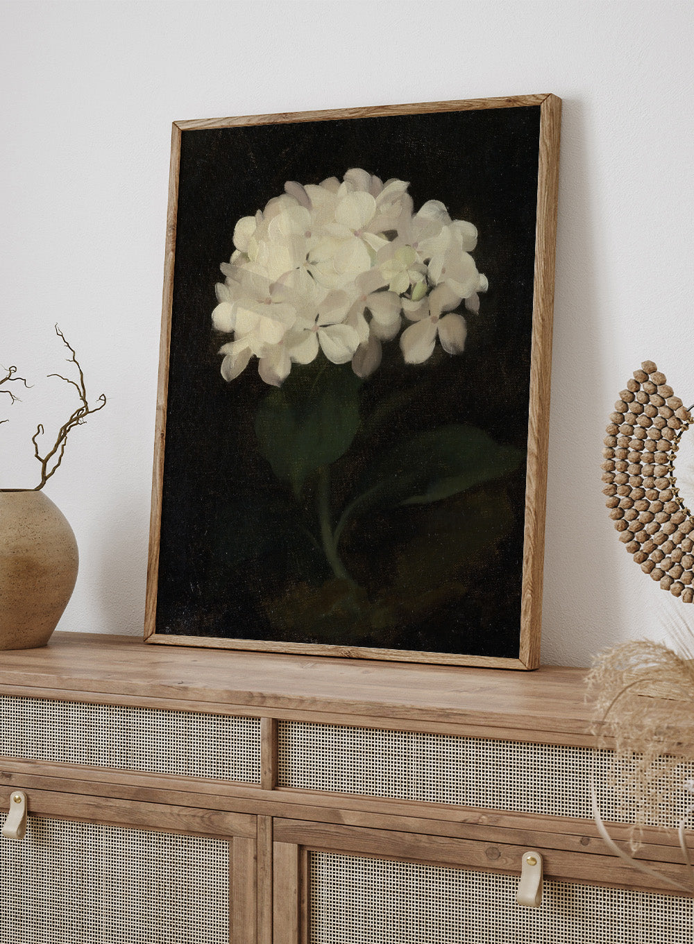 "White Hydrangea" Art Print