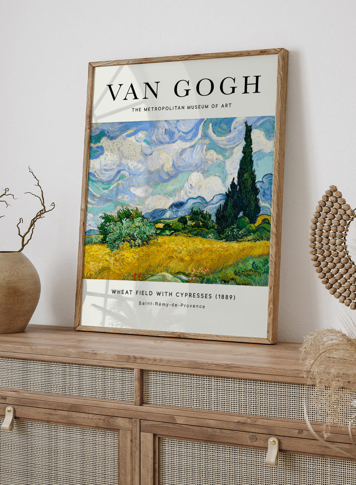 Van Gogh Wheat Field with Cypresses 1889 Art Print