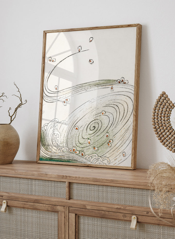 Watanabe Seitei Wind and Flower Art Print