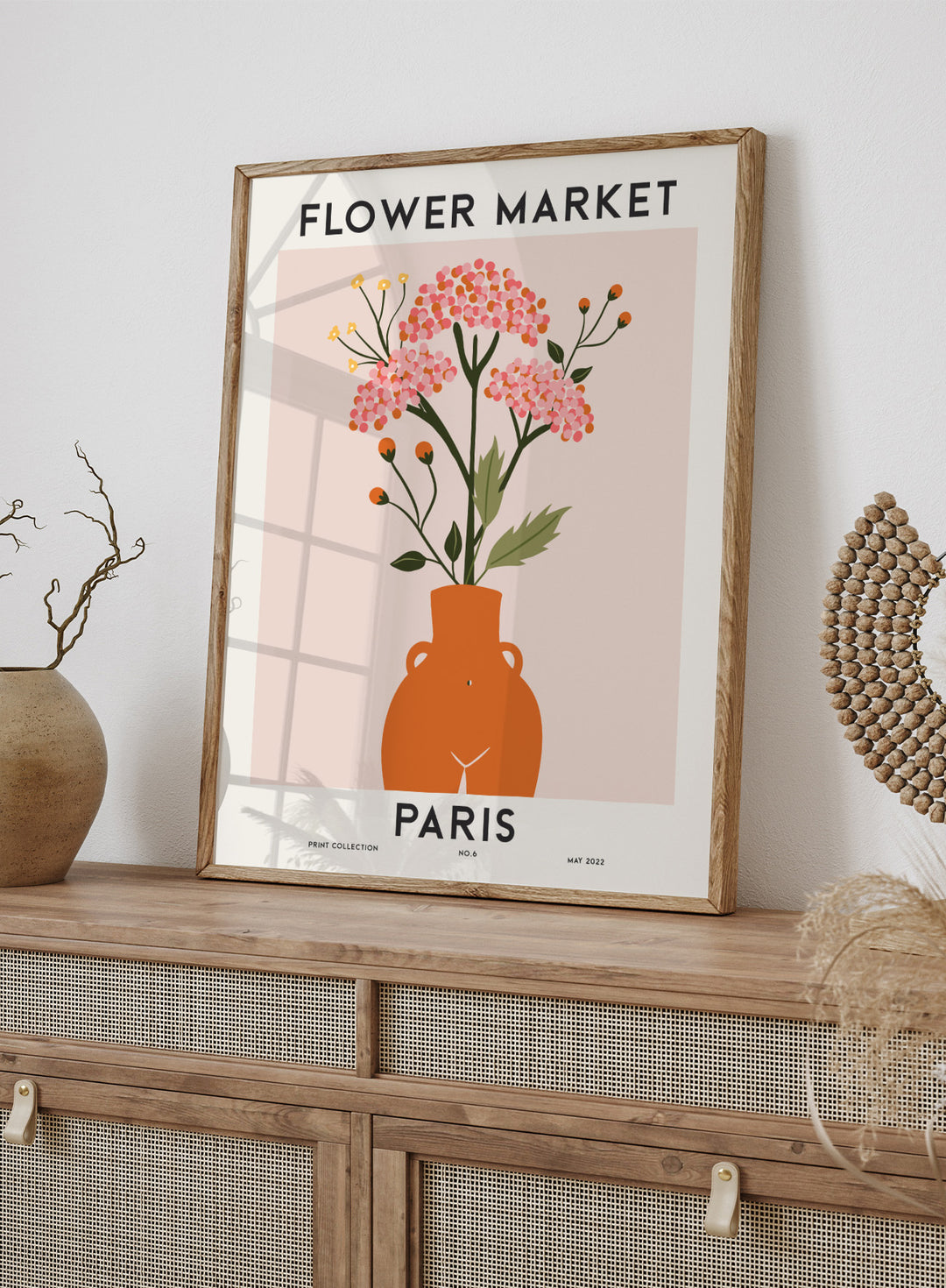 Flower Market Paris Art Print #FM79