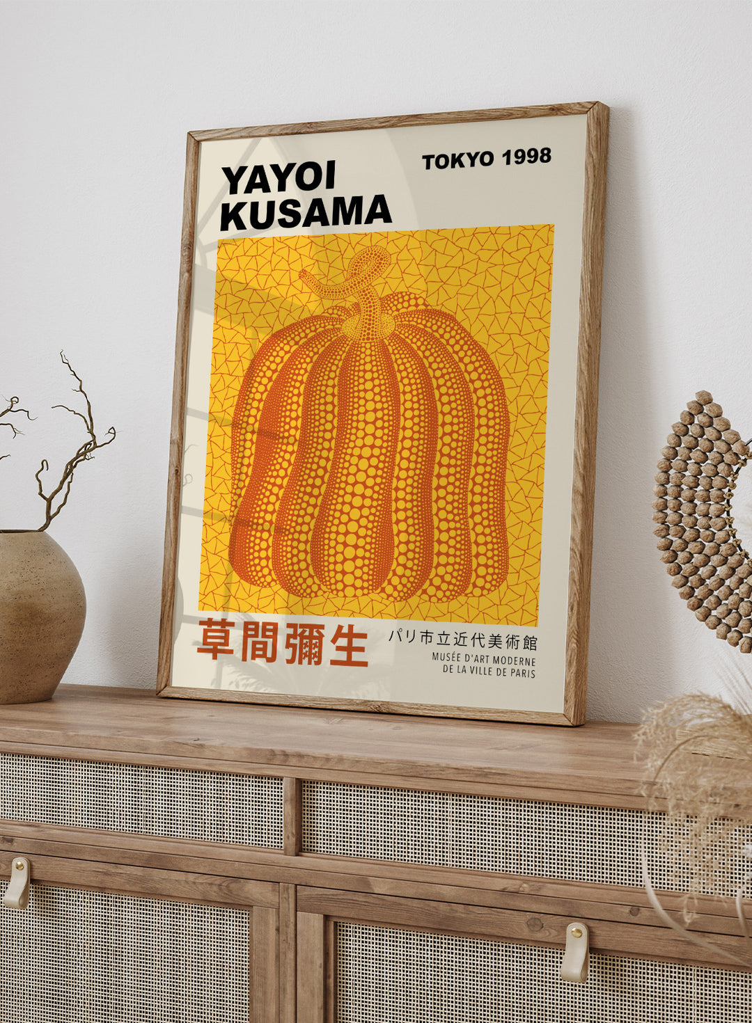 Pumpkin Forever Inspired by Yayoi Kusama Art Print