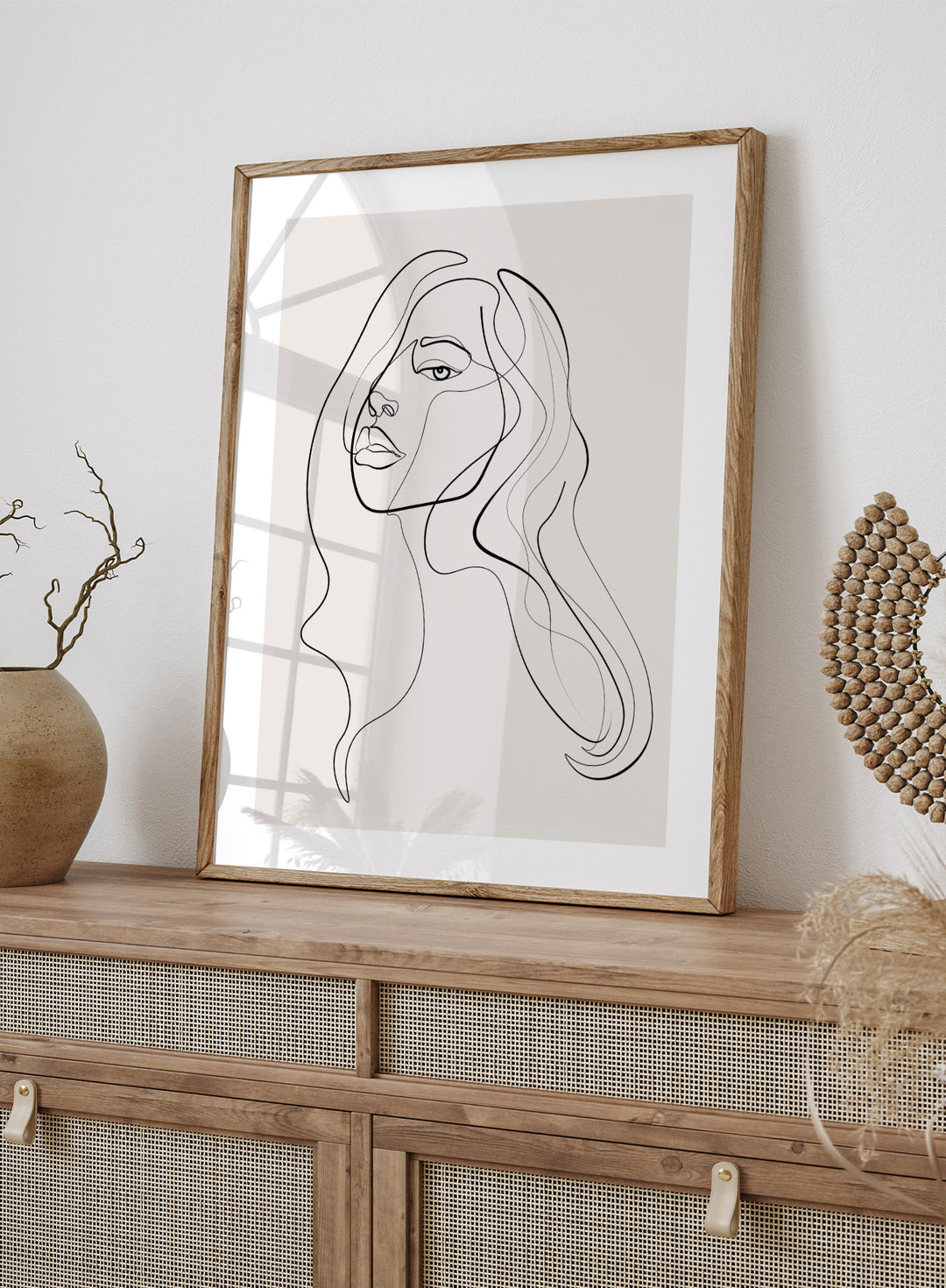 Silhouette Line Art Print