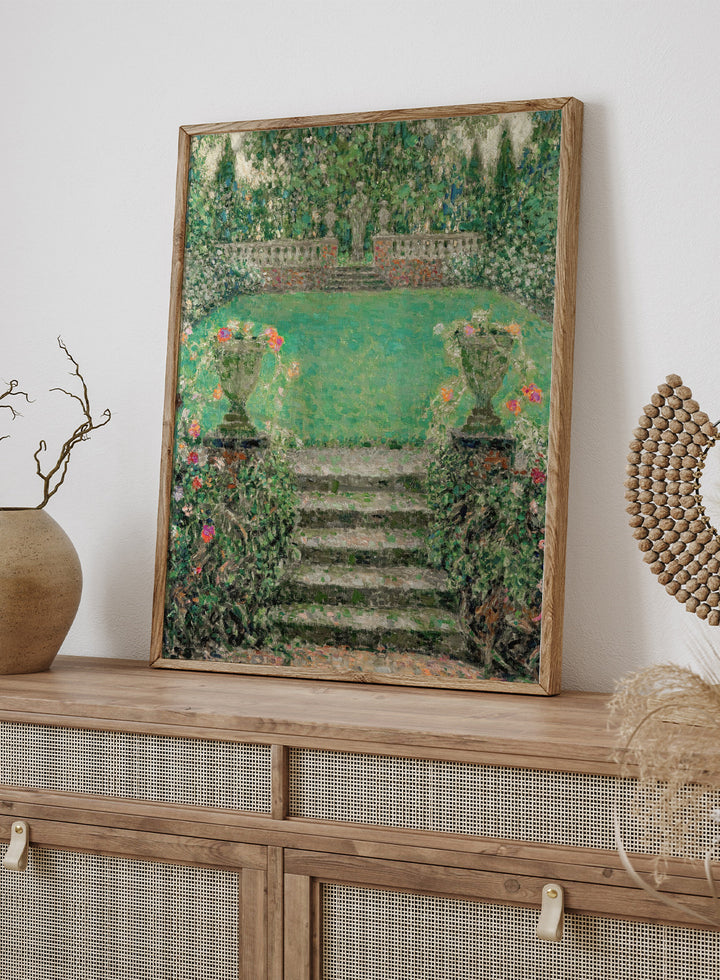 "Garden Steps, Gerberoy" Art Print