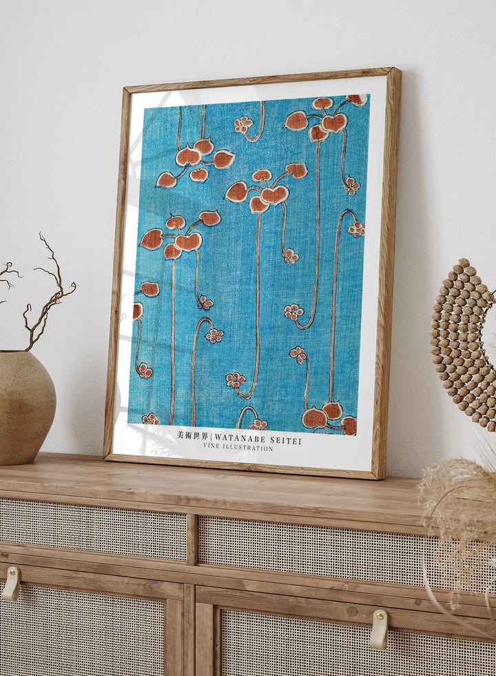 Watanabe Seitei Vine Illustration Art Print