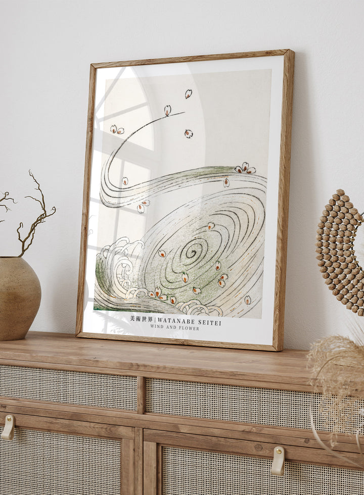 Watanabe Seitei Wind and Flower Art Print