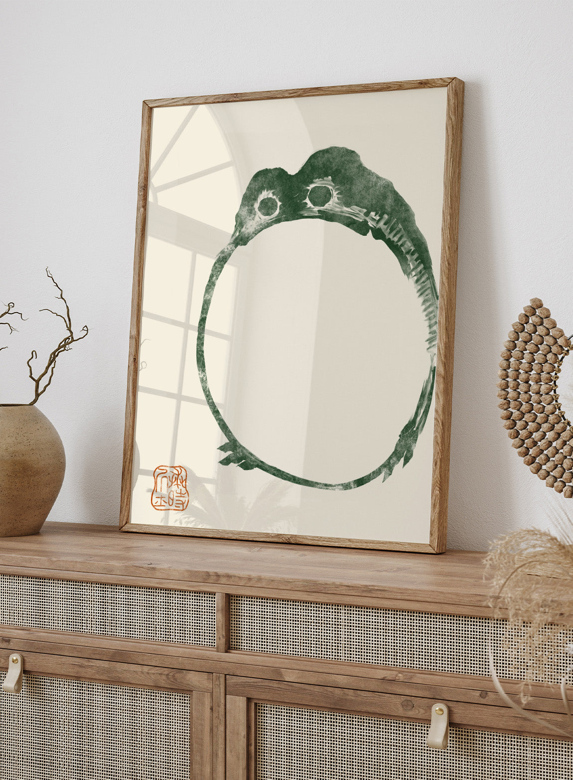 Japanese Frog Matsumoto Hoji 松本奉時 Toad Woodblock Art Print