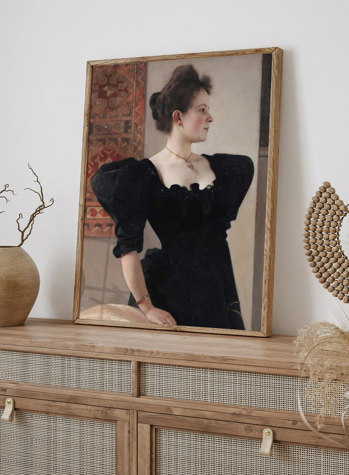Gustav Klimt Portrait of a Lady (Marie Breunig) Art Print
