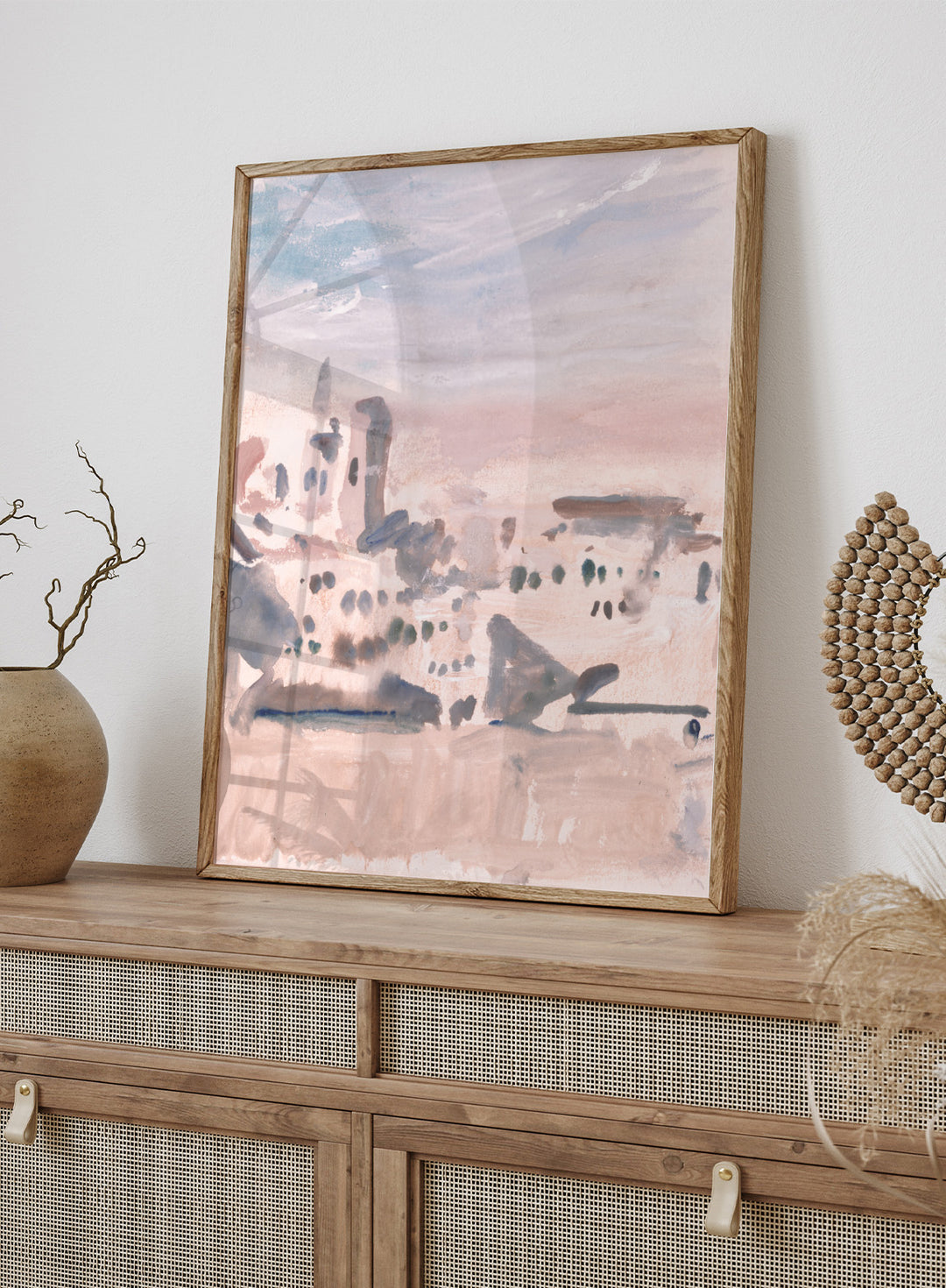 "View of a Town" Art Print