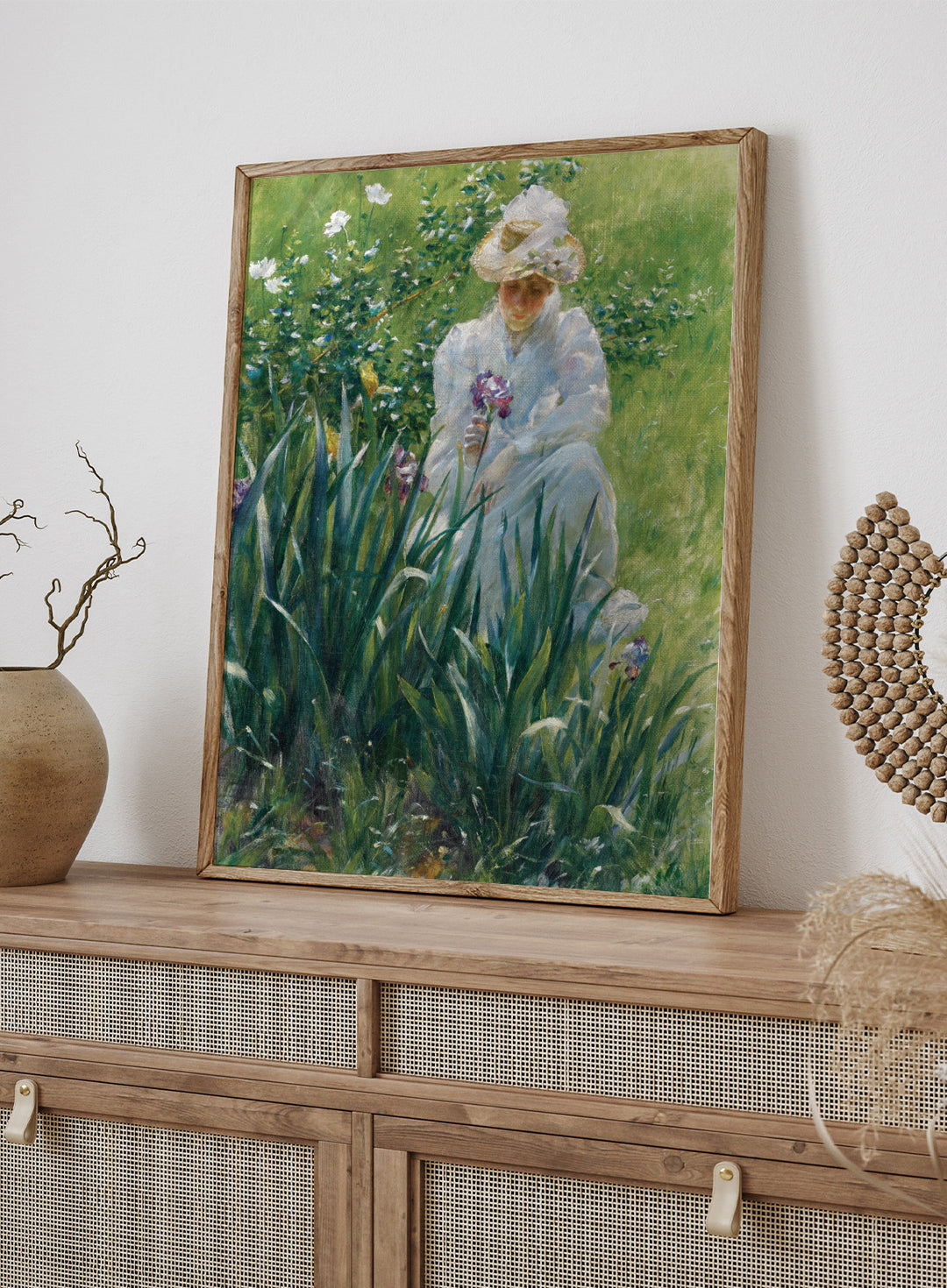 "The Iris Bed" Art Print