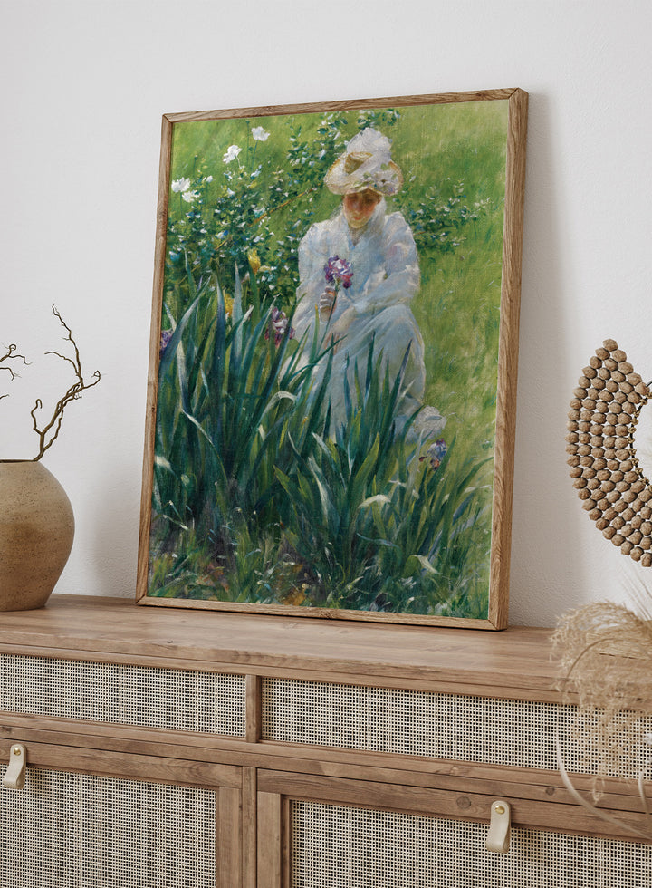 "The Iris Bed" Art Print