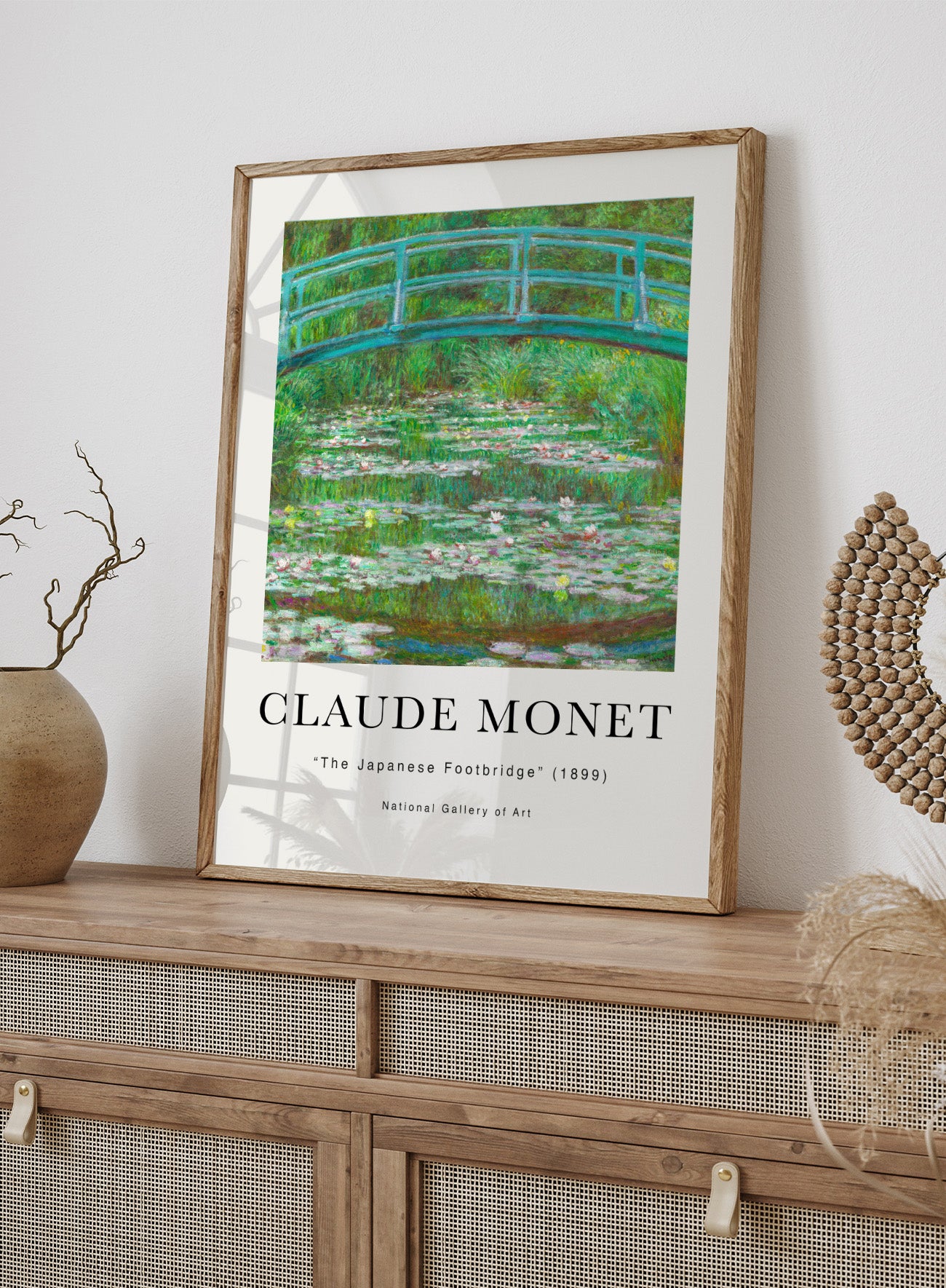 Claude Monet The Japanese Footbridge 1899 Vintage Poster Art Print