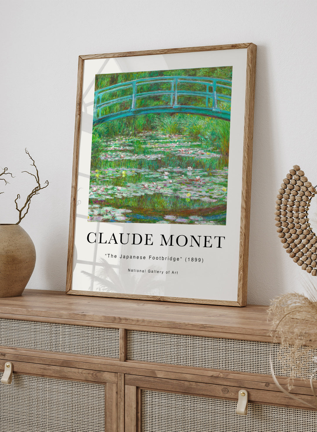 The Japanese Footbridge 1899 by Monet Print