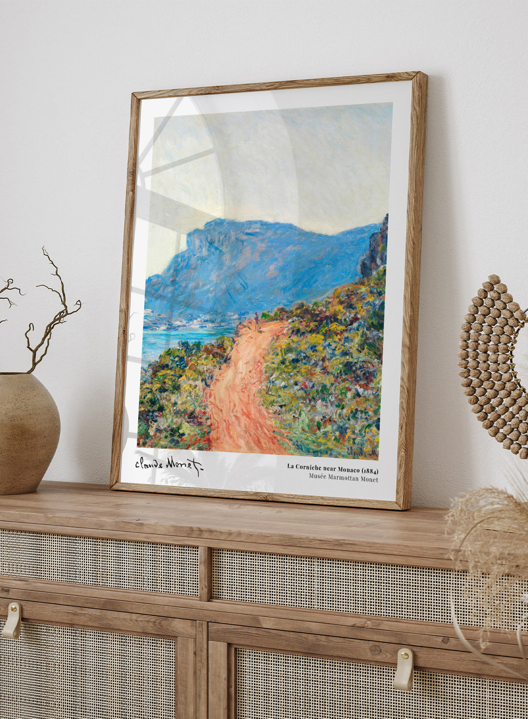 La Corniche near Monaco 1884 by Monet Print