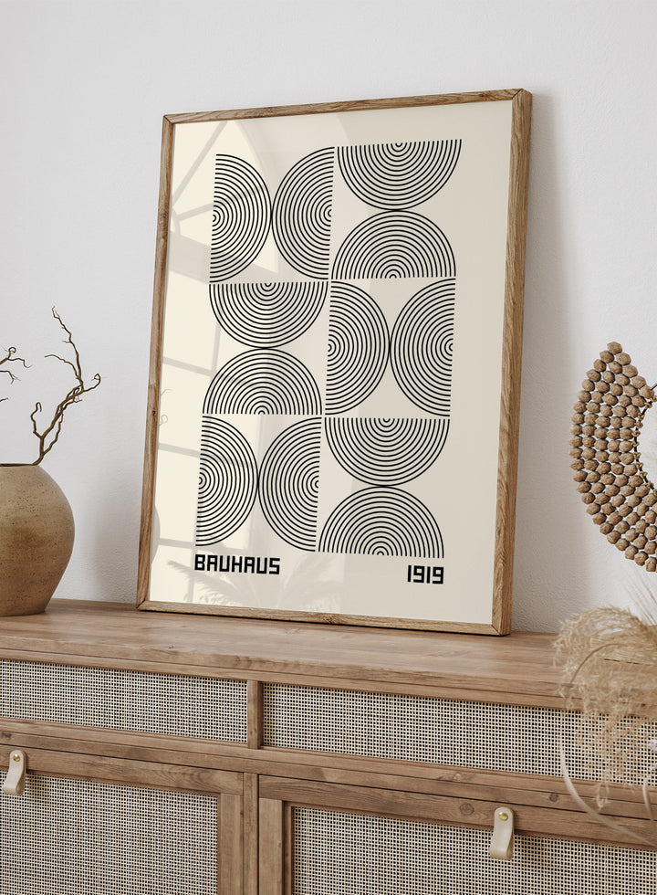 Bauhaus 1919 Geometric Lines Art Print BH64
