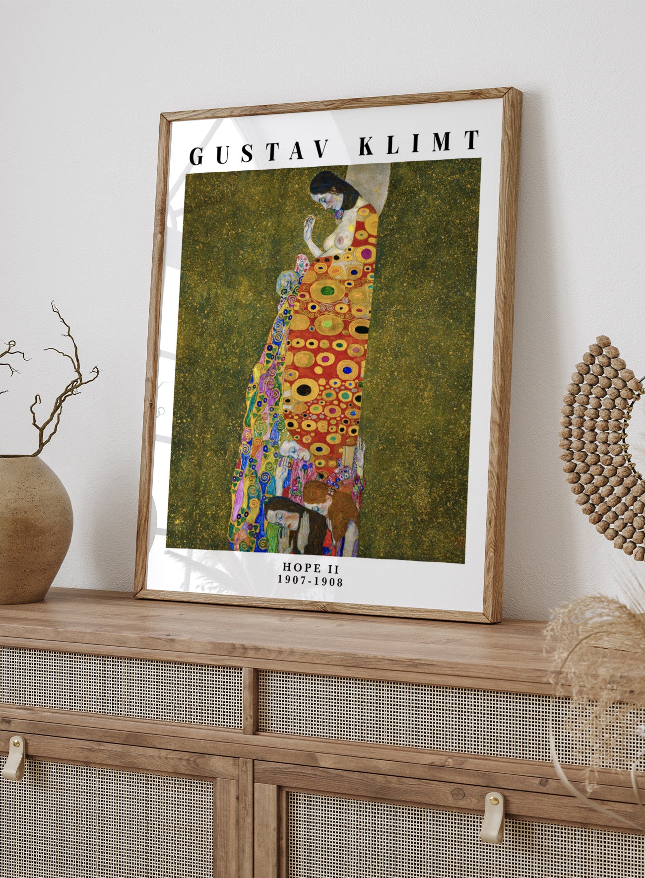 Gustav Klimt Hope II 1907-1908 Vintage Exhibition Poster Art Print