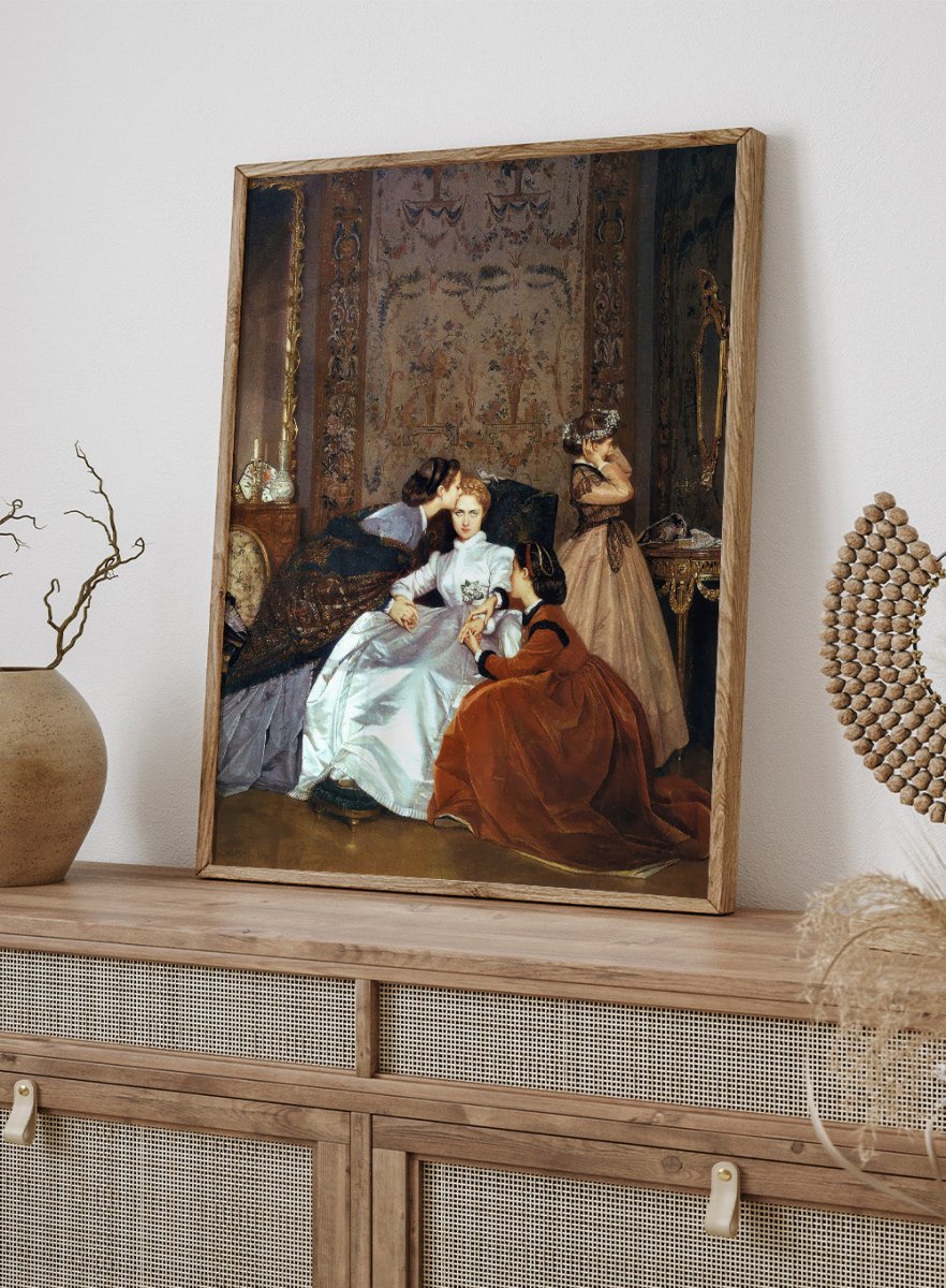 Hesitant Fiancee Vintage The Reluctant Bride Art Print | Auguste Toulmouche – Sugar & Canvas