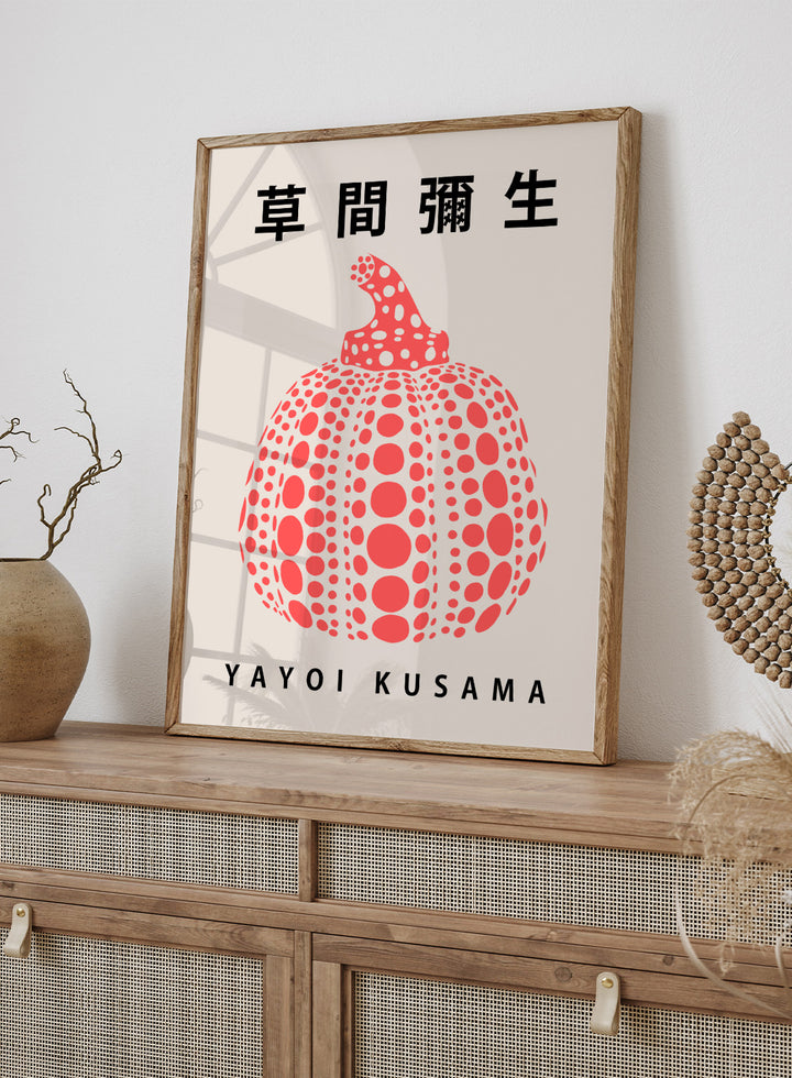 Pumpkin Forever Inspired by Yayoi Kusama Art Print