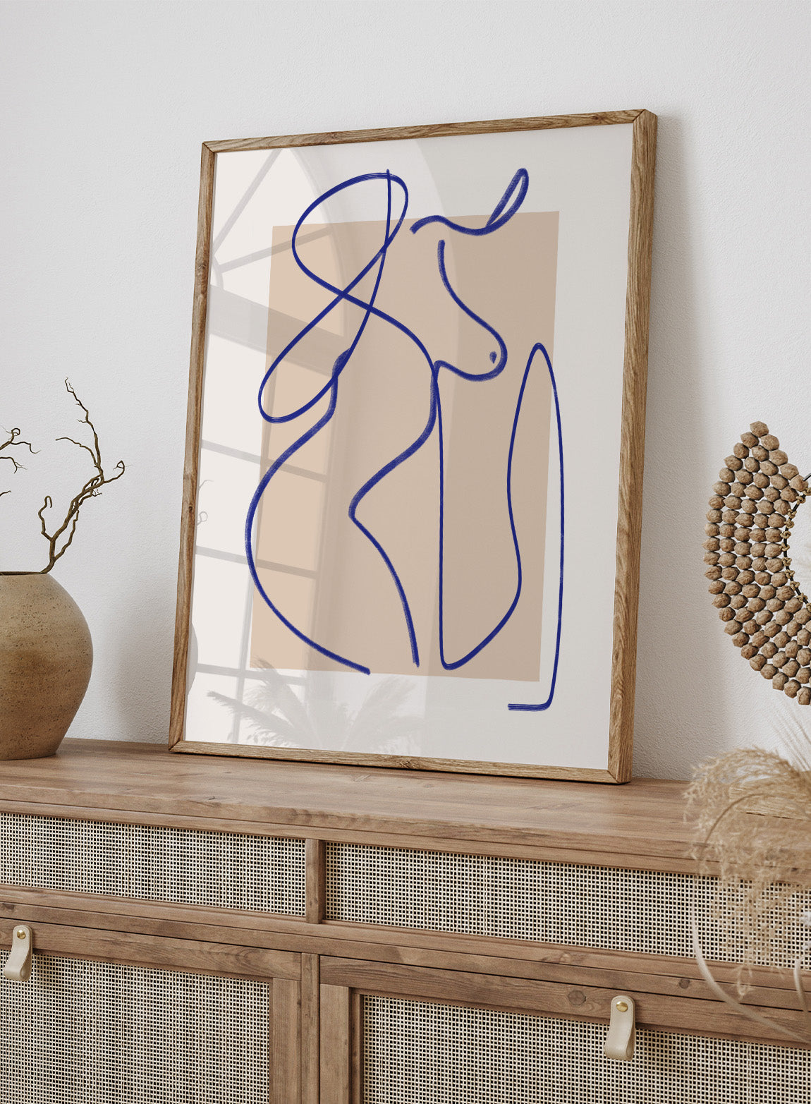 Little Dean - Abstract Flow Line Licensed Fine Art Print (Framed